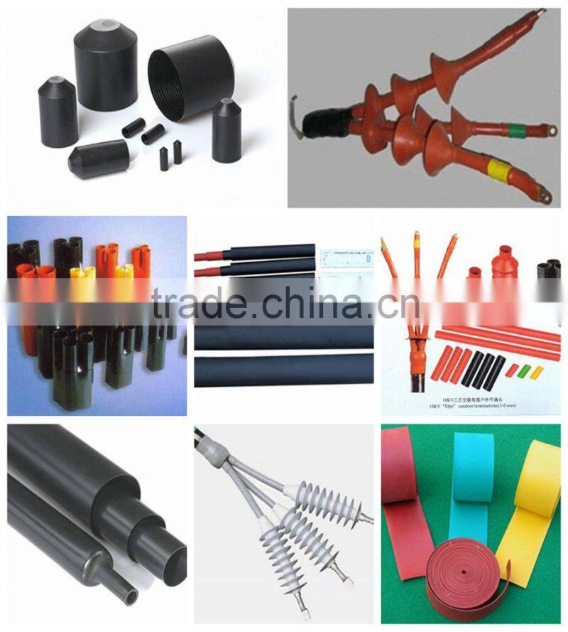 1 kv 10 kv 24kv Reinforced Heat Shrinkable Cable Repair Sleeve/ Heat Shrinkable Wrap Around Sleeves