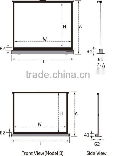4:3 Mini Portable White Projection Projector Screen For Office Business Training screen