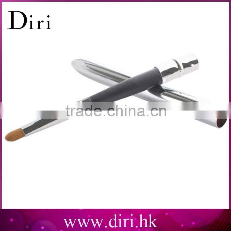 Aluminum Ferrule animal pony hair Lip brush /lip makeup tool for girls