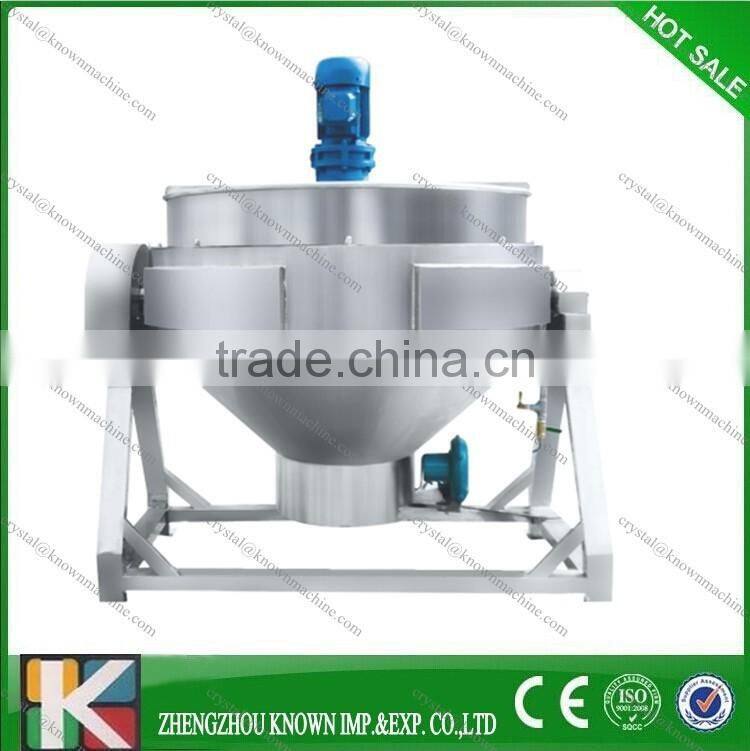 300L steam cooking kettle with agitator