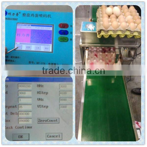 Hot Sale Automatic 1-8 lines date / code / number / logo Egg Print Machine