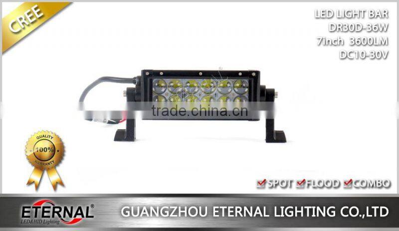36W off road wrangler bumper spotlight truck trailer tractor harvester high power driving super spot 4D headlight