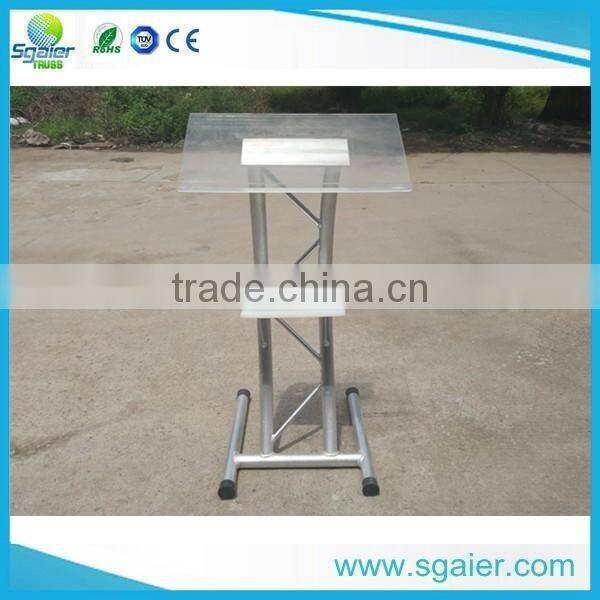 Acrylic Lectern Podium, Curve aluminum podium , arch lectern for sale