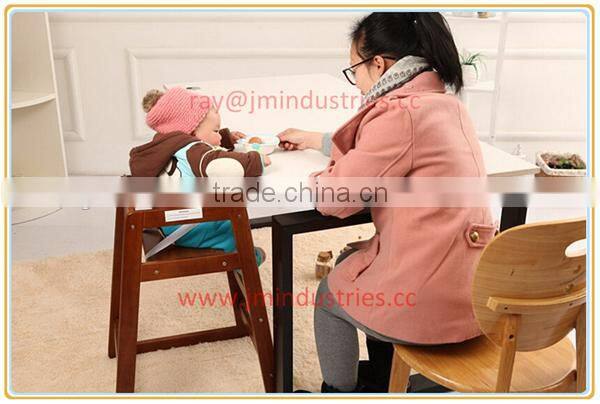 cheap modern comfortable EN14988 solid wood baby restaurant high chair