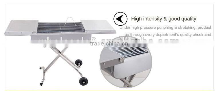 High quality vehicle-carried charcoal barbecue grill,popular bbq tool
