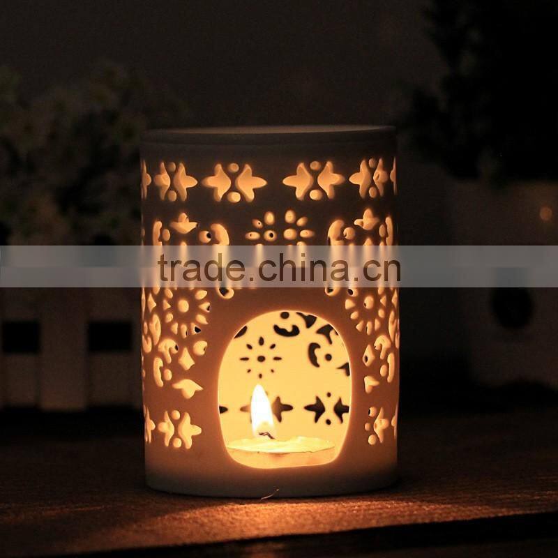 Laser engraved candle holder