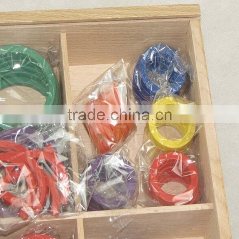 Preschool gift children's learning toys wooden froebel Gabe 9 education product Curvilinear Ring