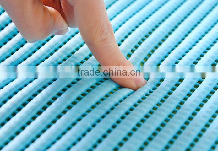 DIY stripes soft PVC anti-slip kitchen cupboard pad bathroom mat