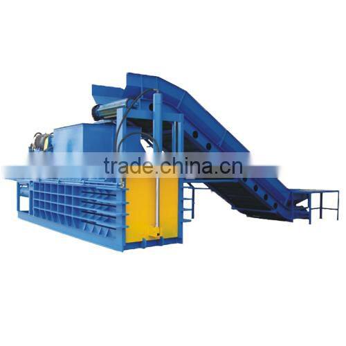 150T Semi Automatic Press Baler Machine for Plastic Bag With Conveyor