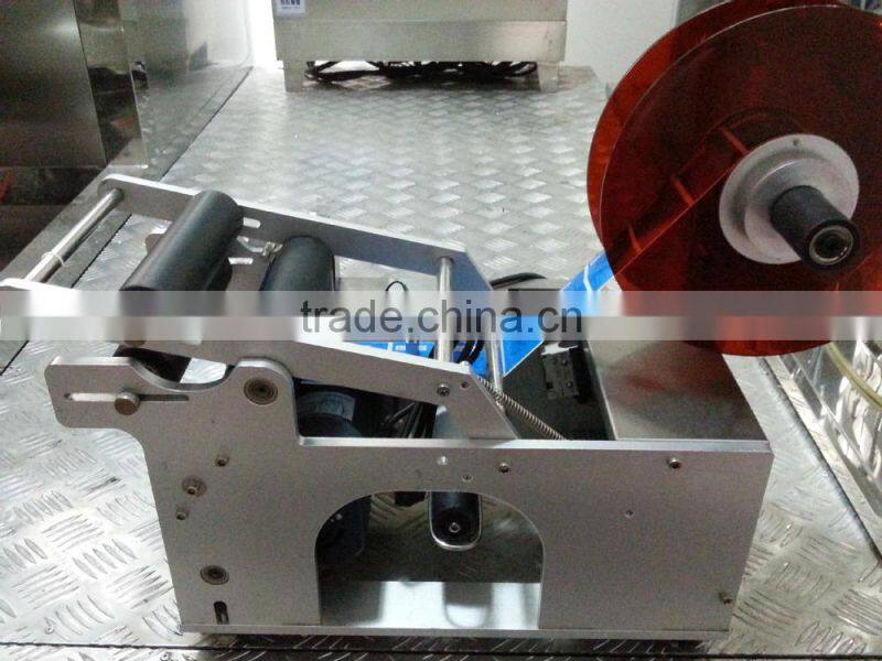 electric semi automatic shampoo bottle labeling machine with coding function