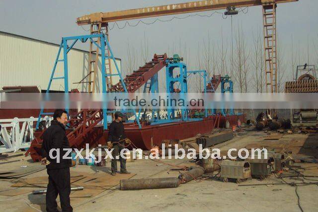 Small Floating Bucket Chain Wheel Dredger for Sale