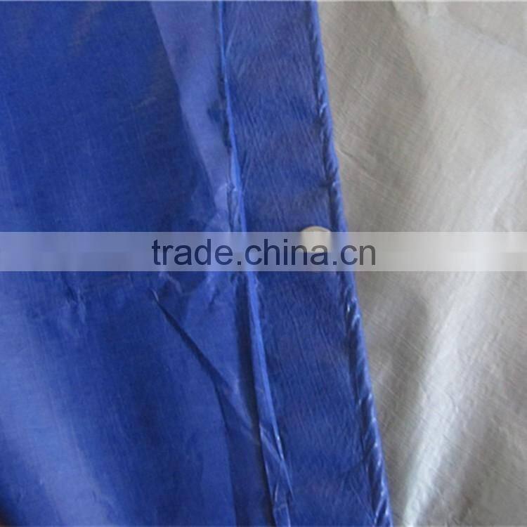 50-350gsm custom size blue and silver cheap price pe coated tarpaulin