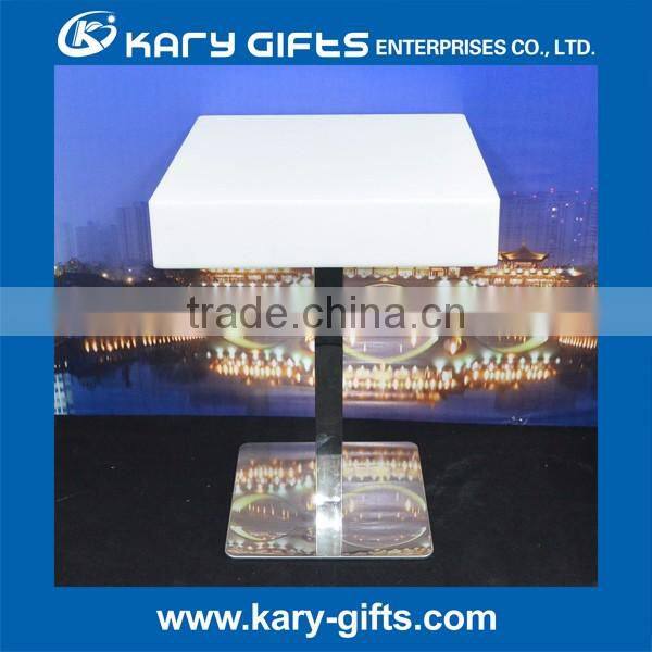 Custom logo/size ktv night club tea table, ktv bar table, led coffee table