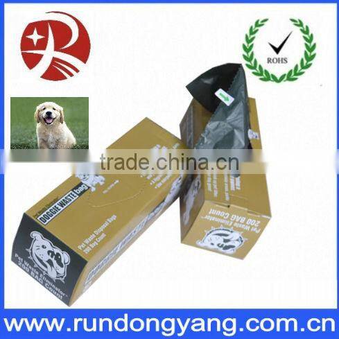 Multi color HDPE Dog poop bags from china