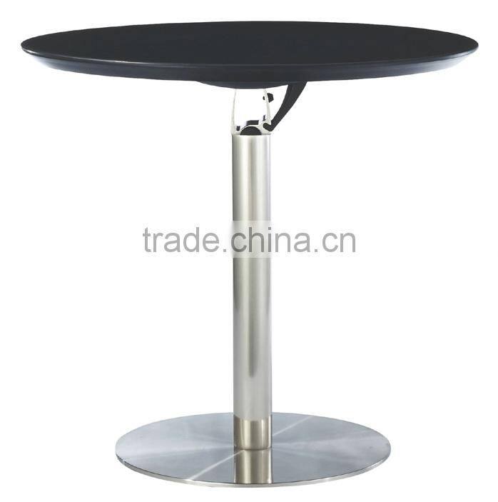 High quality fashion modern outdoor folded ABS top brushed aluminum cocktail table bar table LQ- BT307