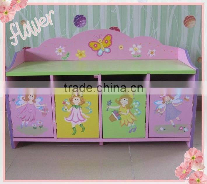 kids lovely green wooden shoe cabinet