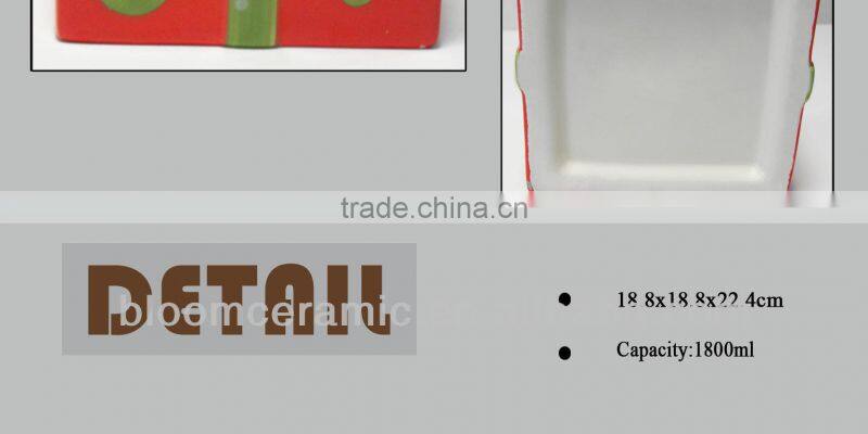 Red sealed spice container