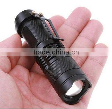 Aluminum Adjustable LED Flashlight Mini Torch 3 Light Mode C0044