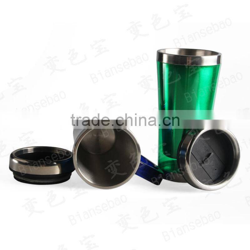 Stainless Steel Thermal Tumbler Color Changing Nice Painting