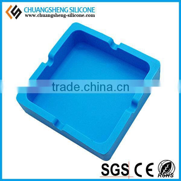 Colourful square shaped cigarette ashtray
