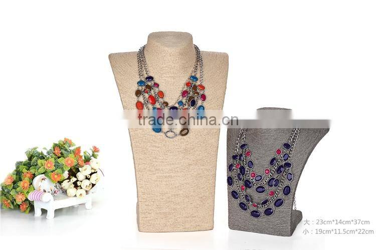 Rope jewelry display busts stand necklace display stand