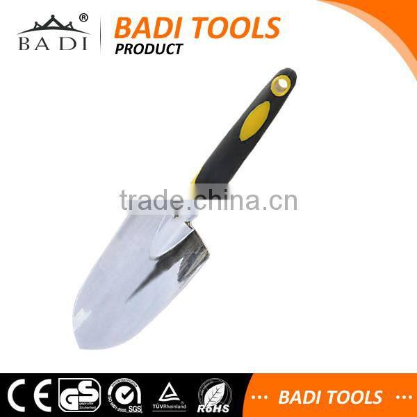 popular Ergonomic handle garden tools rubber handle mini steel shovel