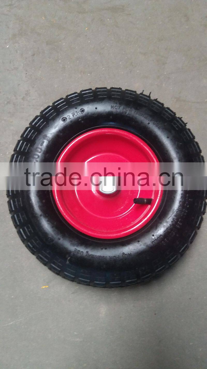 4.00-6 Pneumatic Rubber Wheel 13*4' AIR WHEEL 2PR