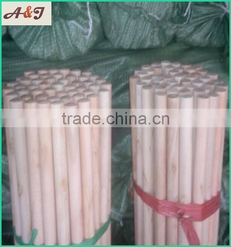 natural wooden broom stick with Italian thread