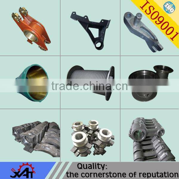 customized supporting arm mining accessories silicate sand casting