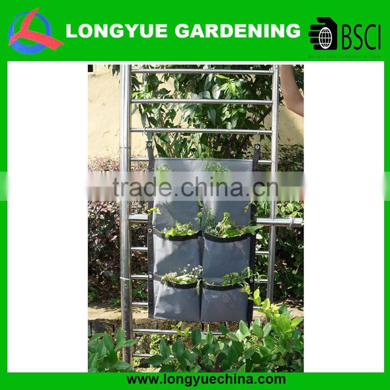 6-pocket hanging garden planter felt bags grow bags