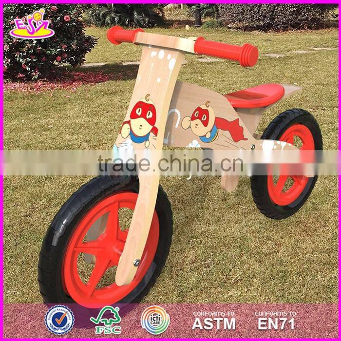 2017 Best design original work balance wooden children bicycle for sale W16C176