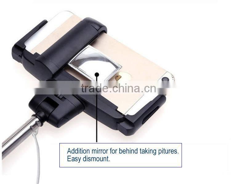 2015 sell hot New Arrival Wireless Mobile phone Selfie Stick, Handheld Bluetooth Selfie Monopod