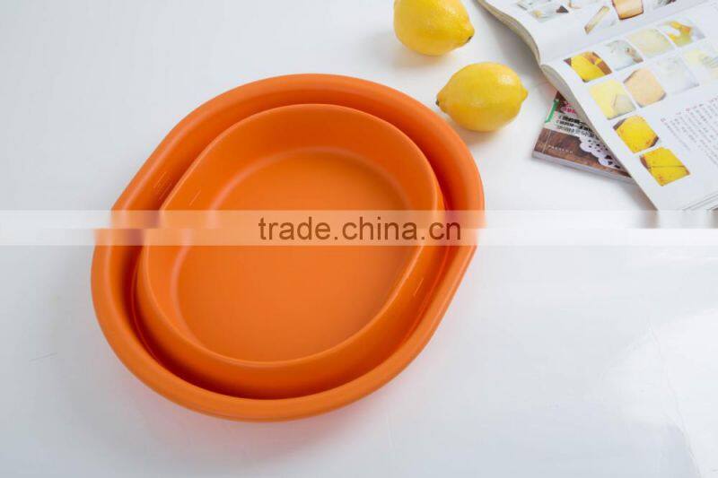 Silicone folding pots vegetables wash basin foldable bowl Camping tools