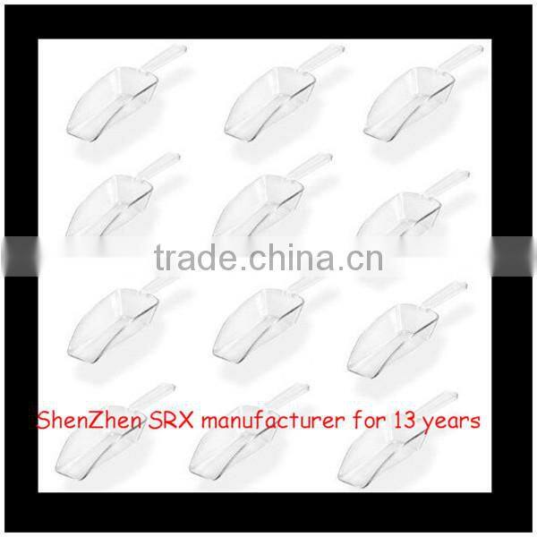Clear Acrylic Plastic Kitchen Scoops,custom Wedding Candy Dessert Buffet Scoops,custom plastic ice scoops manufacturer