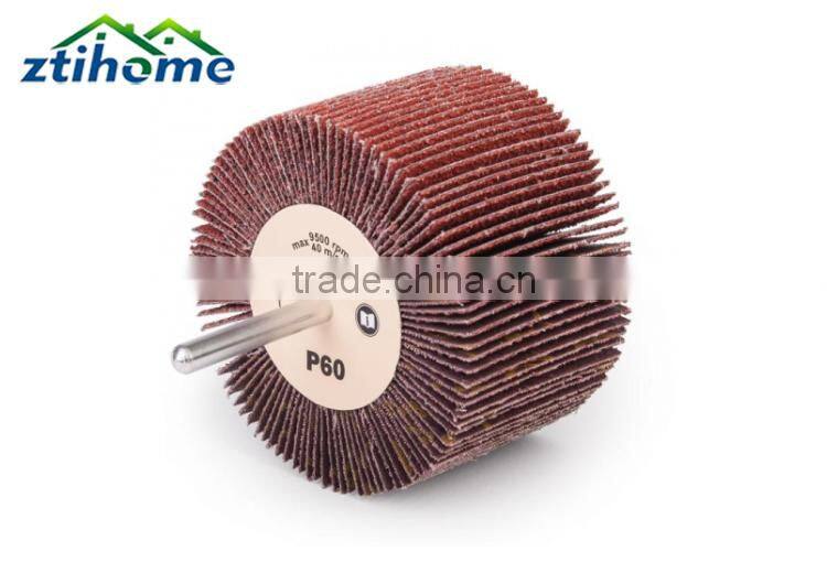 Flap Wheel with shaft 30*30mm P80 with sanding cloth and non-woven