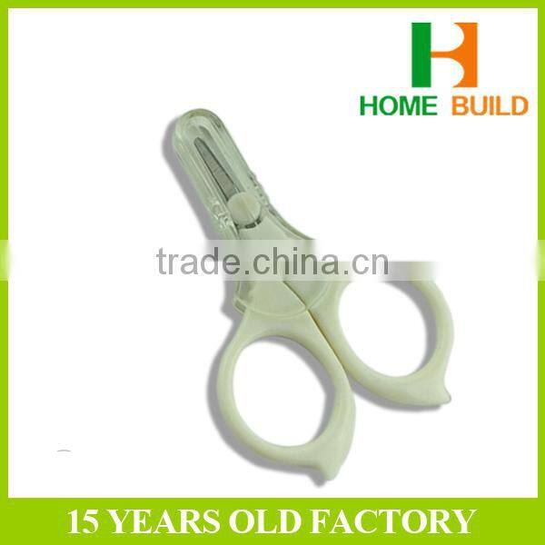 Factory price HB-S3100 CE qualified Plastic Cover Baby Nail Scissors