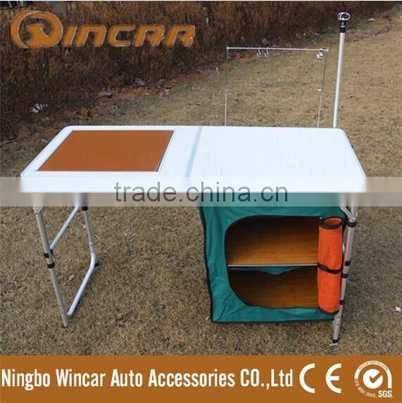 Foldable FOLD-UP picnic MDF camping table stools for BBQ