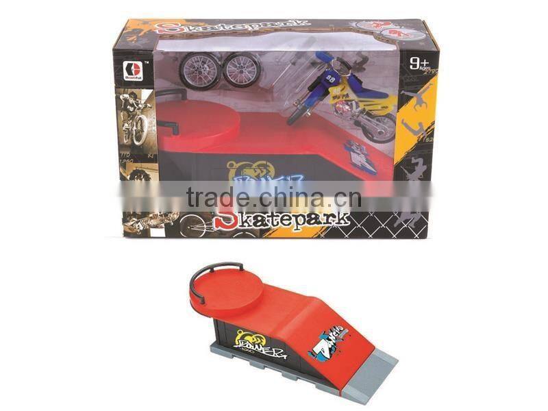 Finger toys mini plastic Moto with Skatepark