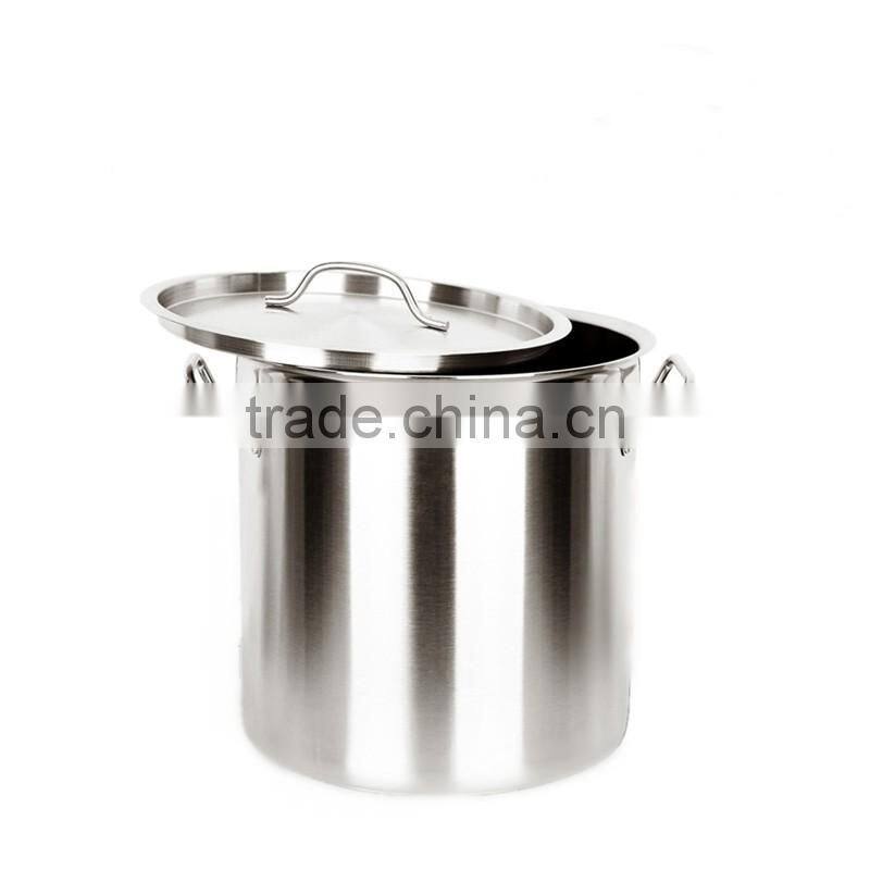 Stainless steel food mixing barrel 70L stockpot bucket