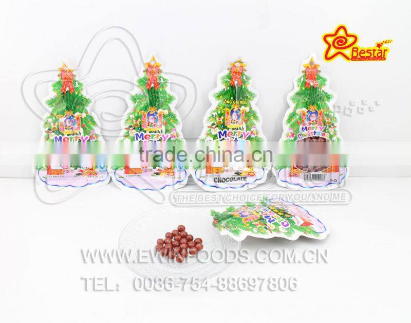 Merry Chrismas Tree Puffing Chocolate Bean