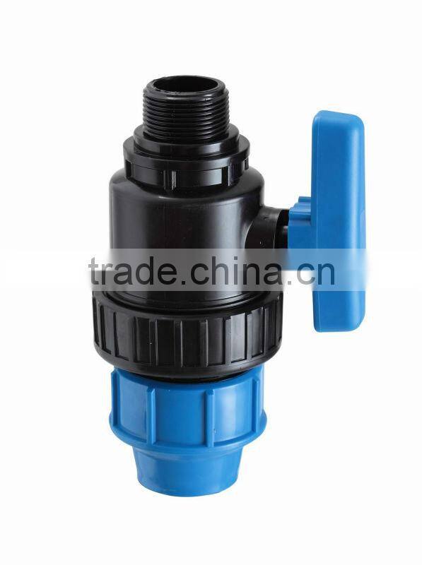 PP COMPRESSION FEMALE BALL VALVE