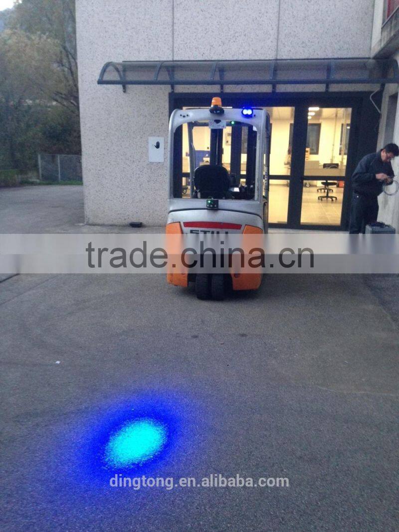 6W Blue Signal Light Oval Forklift Lamp 58v 110v Blue Led Spot Work Light