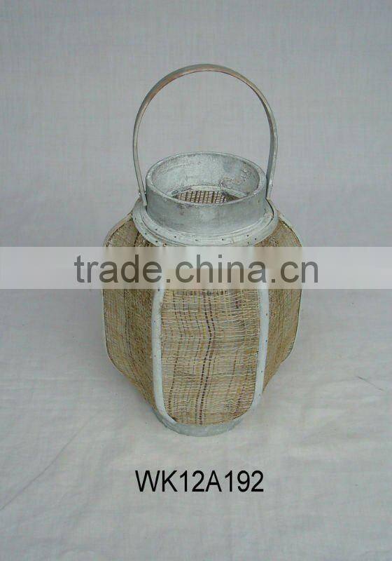 2013 New designed flower bamboo hanging lantern paper lantern