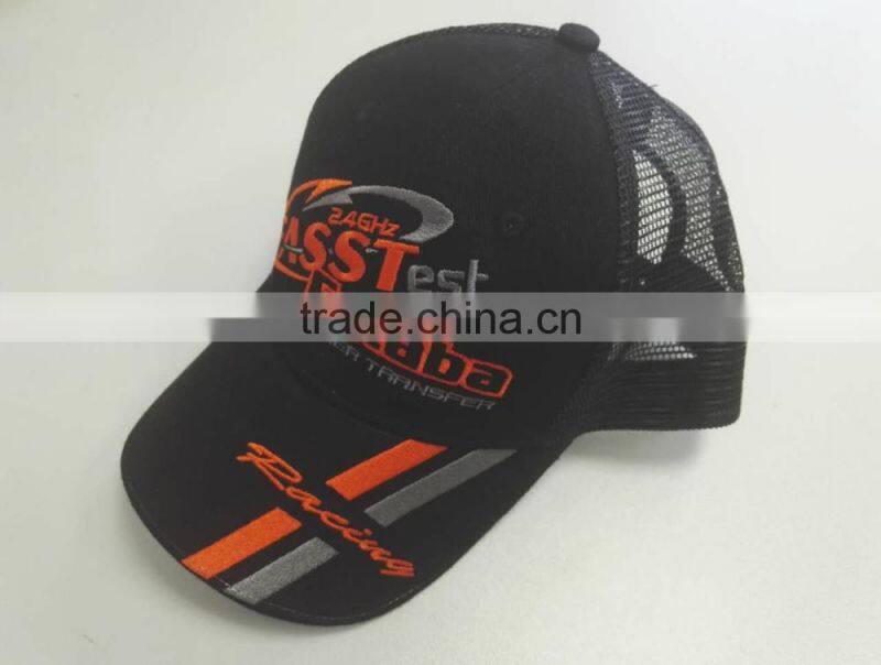 100% black cotton baseball cap hats