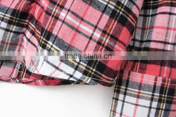 100% cotton men's yarn dyed flannel check/plaids shirt ,long sleeve flannel shirt
