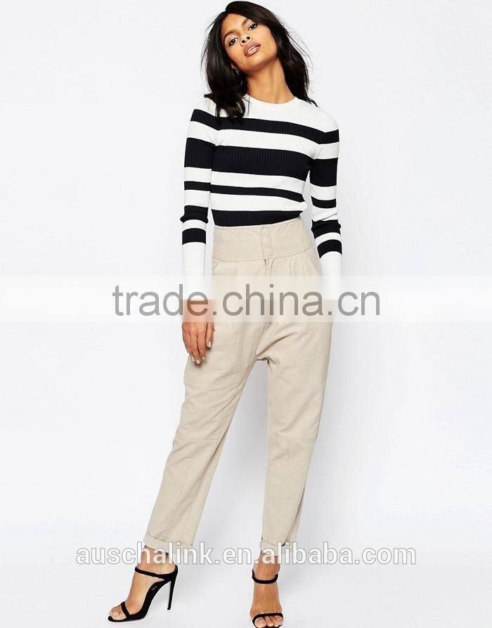 best selling girls high waist harem trousers low price