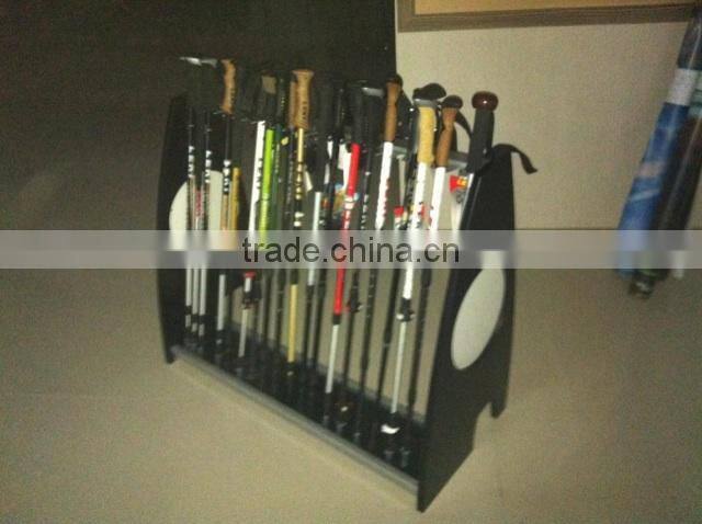 Wooden golf club rack