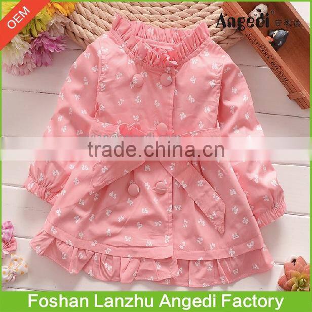 2017 Children trendy clothing Winter Baby Girl Cute long Coat Princess Design Girl's autumn/winter Outerwear Coat