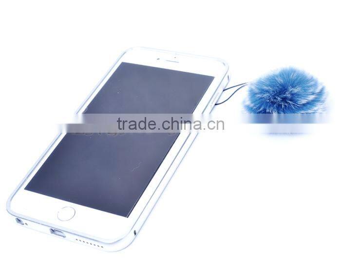 CX-A-54A Wholesale Promotional Gift Key Chain Rabbit Fur Mobile Phone Accessories