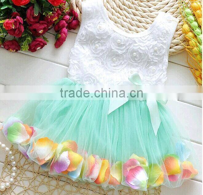 new wholesaler baby princess christmas dresses girls skirt set with bowknot